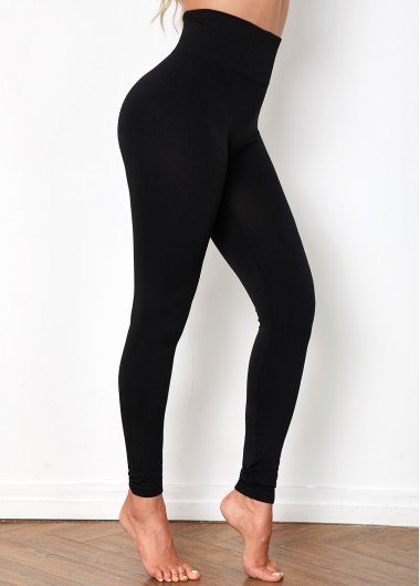 Black High Waist Super Elastic Legging