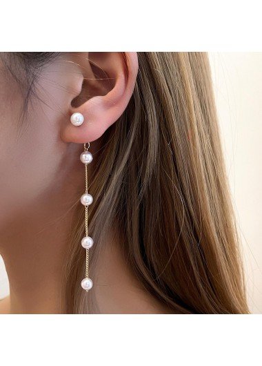 Pearl Design White Earrings for Women